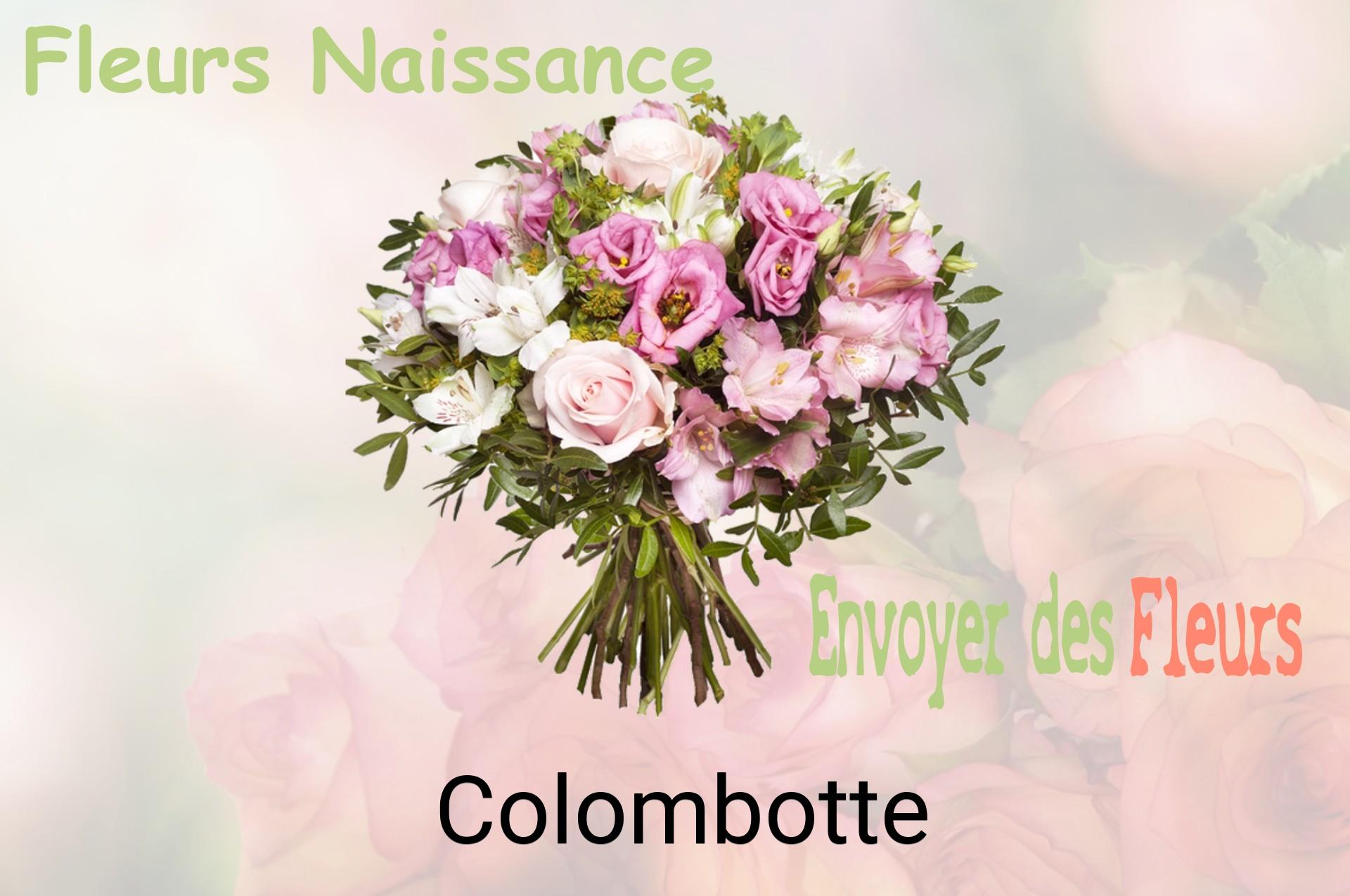 Bouquet de fleurs de naissance livré à Colombotte